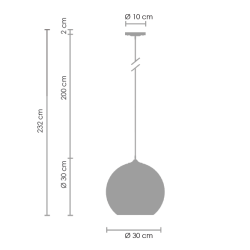 Lampa wisząca glamour srebrna chrom Mirror Bolla 30
