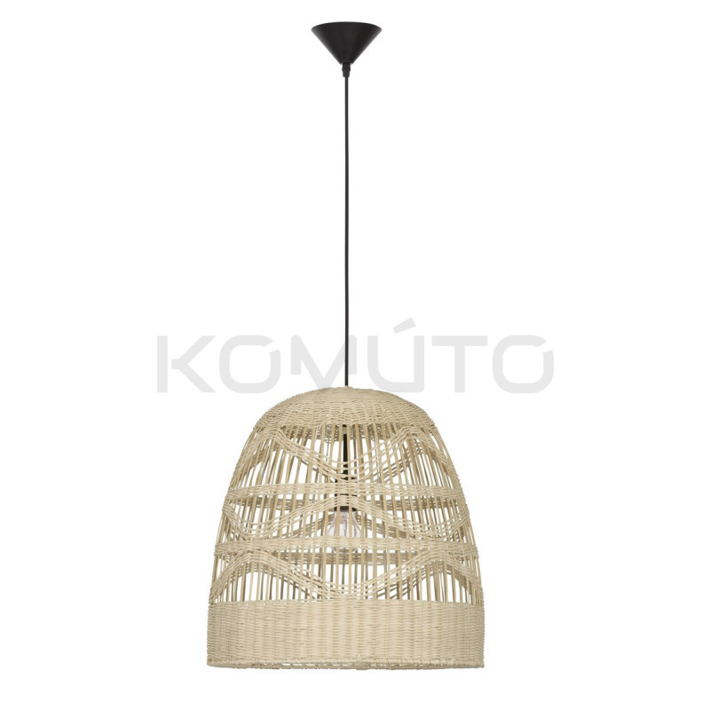 Lampa wisząca Boho HandMade wyplatana z naturalnego rattanu