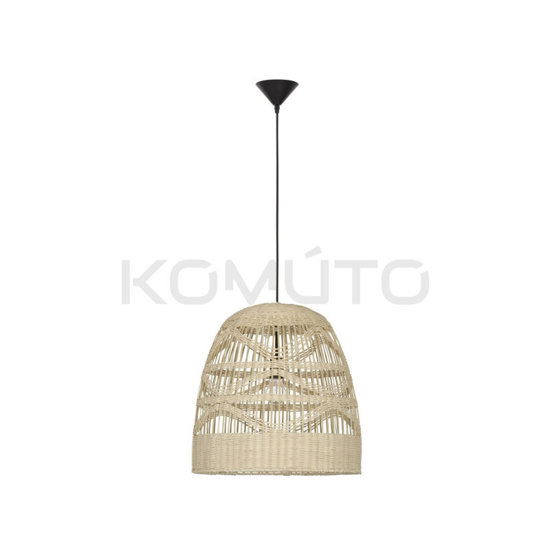 Lampa wisząca Boho HandMade wyplatana z naturalnego rattanu