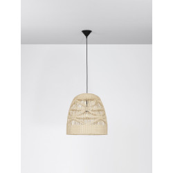 Lampa wisząca Boho HandMade wyplatana z naturalnego rattanu