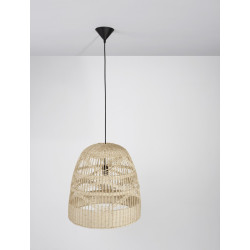 Lampa wisząca Boho HandMade wyplatana z naturalnego rattanu