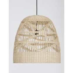 Lampa wisząca Boho HandMade wyplatana z naturalnego rattanu