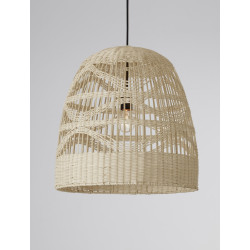 Lampa wisząca Boho HandMade wyplatana z naturalnego rattanu