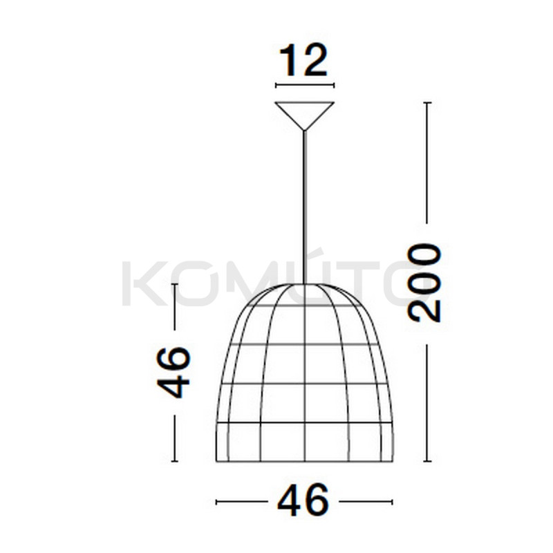 Lampa wisząca Boho HandMade wyplatana z naturalnego rattanu