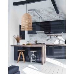 Lampa wisząca boho Banda klosz pleciony bambus Lampa wisząca boho Banda klosz pleciony bambus