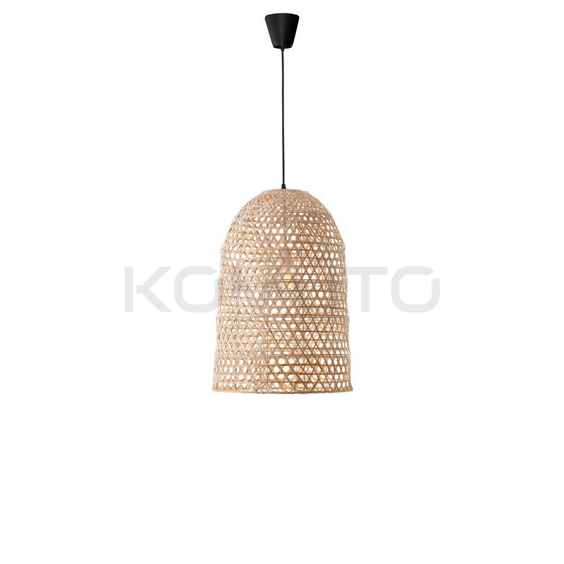 Lampa wisząca boho Banda klosz pleciony bambus