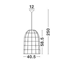 Lampa wisząca boho Banda klosz pleciony bambus Lampa wisząca boho Banda klosz pleciony bambus