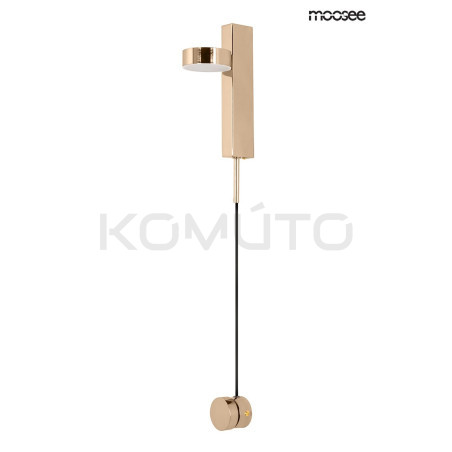 Kinkiet regulowany glamour CLARID złoty włącznik ze ściemniaczem