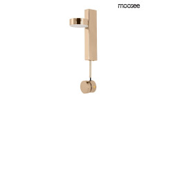 Kinkiet regulowany glamour CLARID złoty włącznik ze ściemniaczem Kinkiet regulowany glamour CLARID złoty włącznik ze ściemniaczem