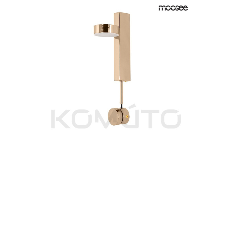 Kinkiet regulowany glamour CLARID złoty włącznik ze ściemniaczem Kinkiet regulowany glamour CLARID złoty włącznik ze ściemniaczem