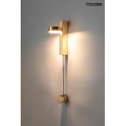 Kinkiet regulowany glamour CLARID złoty włącznik ze ściemniaczem Kinkiet regulowany glamour CLARID złoty włącznik ze ściemniaczem