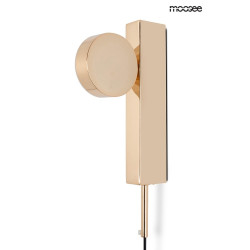 Kinkiet regulowany glamour CLARID złoty włącznik ze ściemniaczem Kinkiet regulowany glamour CLARID złoty włącznik ze ściemniaczem