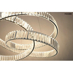 Kryształowa Lampa wisząca WAVE 75 chrom glamour Kryształowa Lampa wisząca WAVE 75 chrom glamour