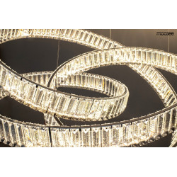 Kryształowa Lampa wisząca WAVE 75 chrom glamour Kryształowa Lampa wisząca WAVE 75 chrom glamour