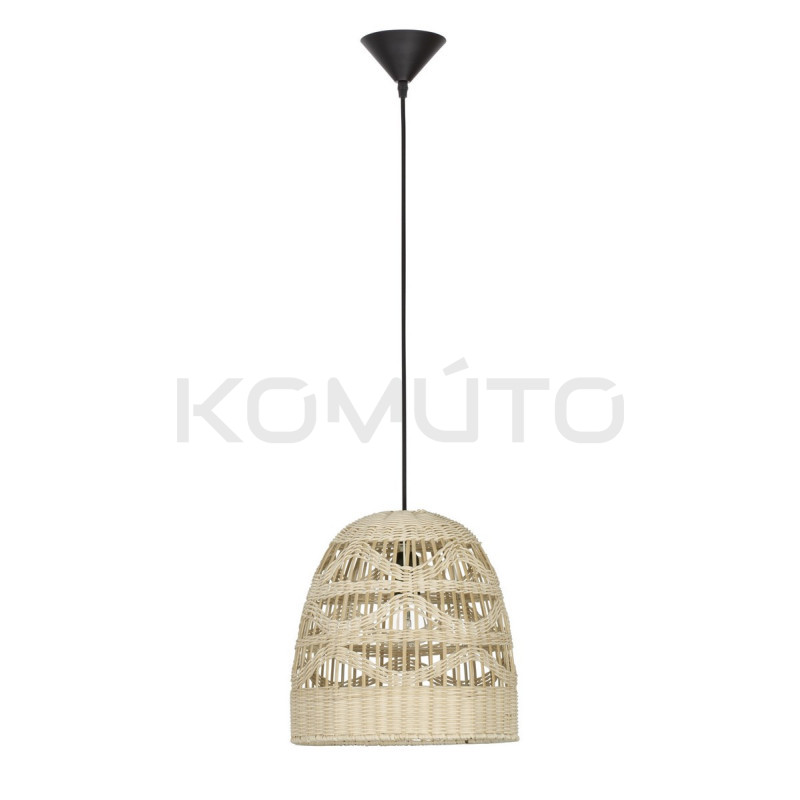 Lampa wisząca Boho HandMade Small klosz rattanowy pleciony