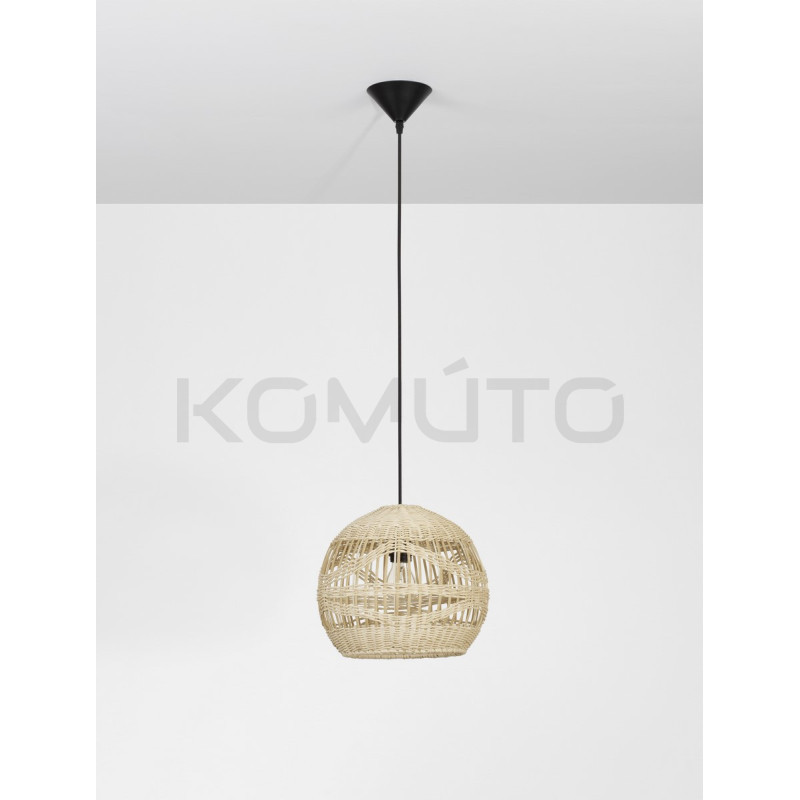 Lampa wisząca Boho HandMade ball Small klosz z rattanu