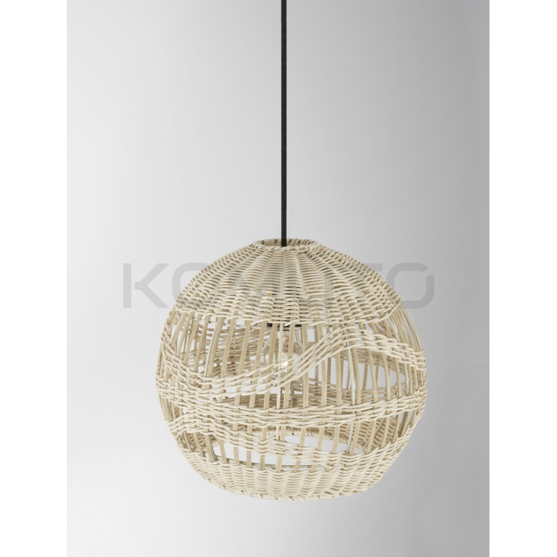 Lampa wisząca Boho HandMade ball Small klosz z rattanu