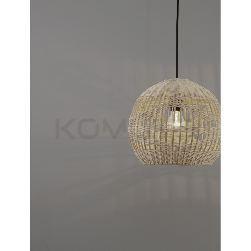 Lampa wisząca Boho HandMade ball Small klosz z rattanu