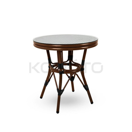 Stół okrągły Caffe Paris 60 kawiarniany na taras do ogrodu