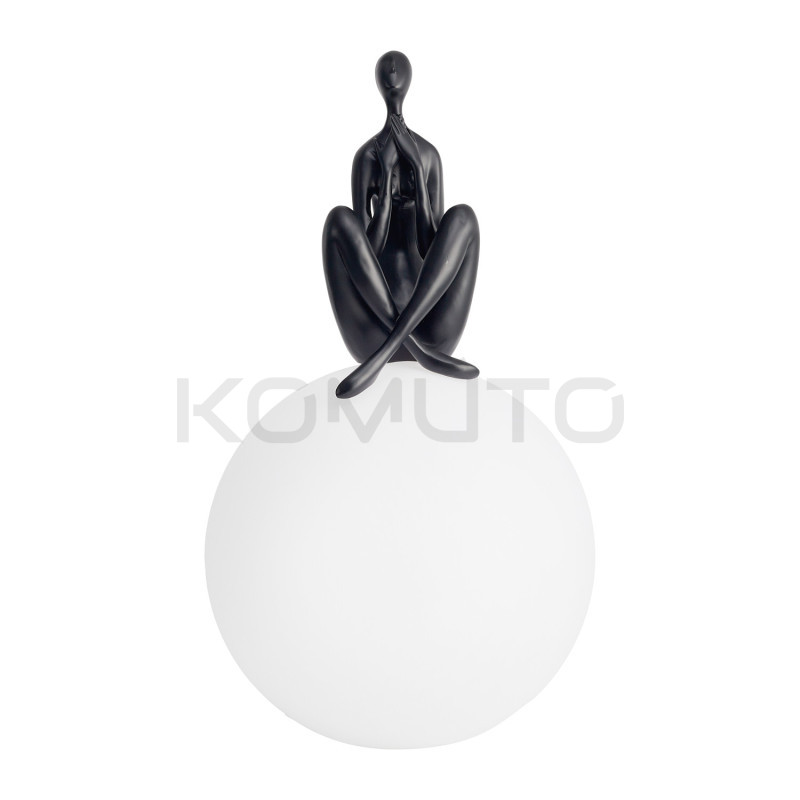 LAMPA STOŁOWA WOMAN-3 CZARNA średnica 35