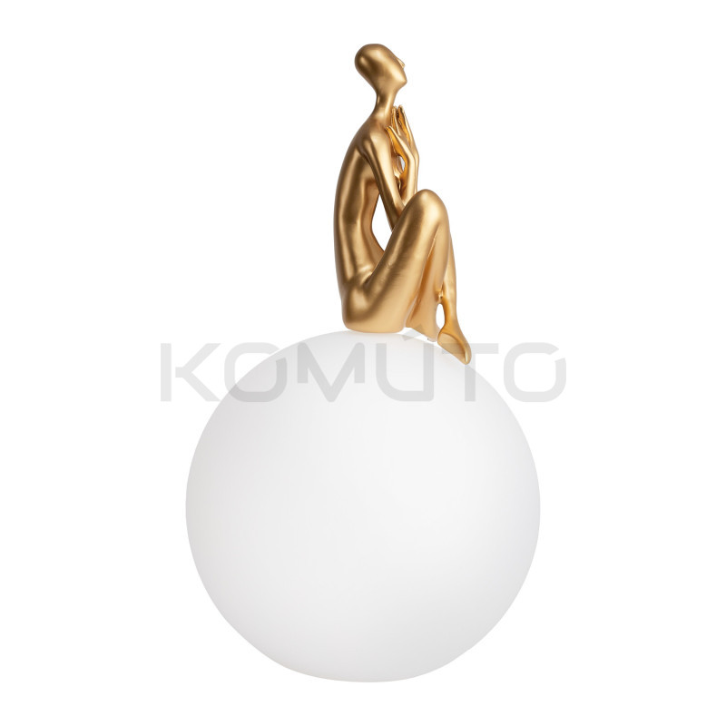 LAMPA STOŁOWA WOMAN-3 ZŁOTA średnica kuli 35 LAMPA STOŁOWA WOMAN-3 ZŁOTA średnica kuli 35