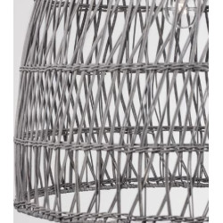 Lampa wisząca Boho Monaco szary rattan pleciona Lampa wisząca Boho Monaco szary rattan pleciona