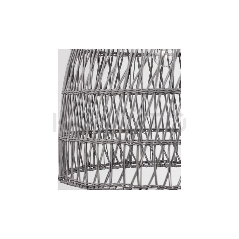 Lampa wisząca Boho Monaco szary rattan pleciona Lampa wisząca Boho Monaco szary rattan pleciona