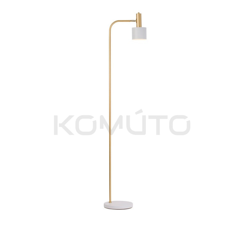 Lampa podłogowa Maxim biało złota 165