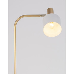 Lampa podłogowa Maxim biało złota 165