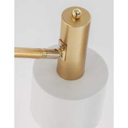 Lampa podłogowa Maxim biało złota 165