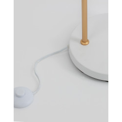 Lampa podłogowa Maxim biało złota 165