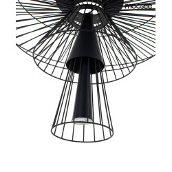 Lampa Wisząca geometryczna SESTO 250 czarna Lampa Wisząca geometryczna SESTO 250 czarna