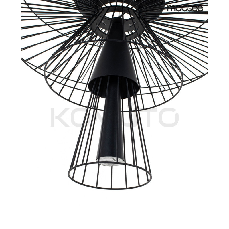 Lampa Wisząca geometryczna SESTO 250 czarna Lampa Wisząca geometryczna SESTO 250 czarna