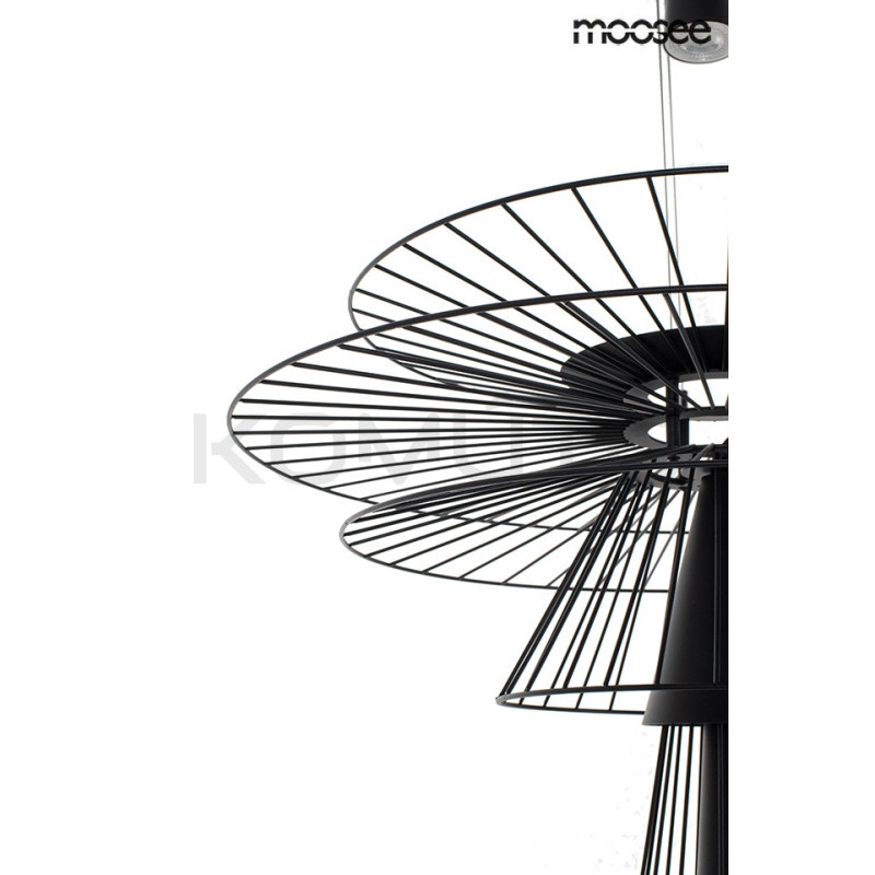Lampa Wisząca geometryczna SESTO 250 czarna Lampa Wisząca geometryczna SESTO 250 czarna