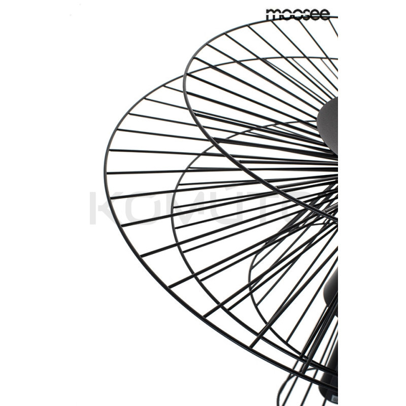 Lampa Wisząca geometryczna SESTO 250 czarna Lampa Wisząca geometryczna SESTO 250 czarna