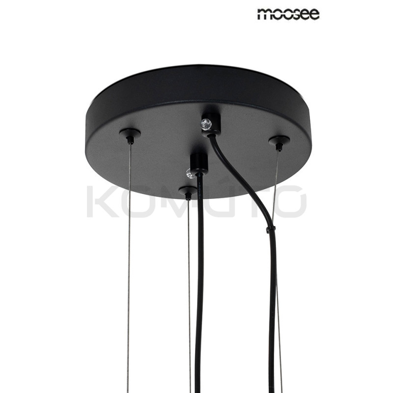 Lampa Wisząca geometryczna SESTO 250 czarna Lampa Wisząca geometryczna SESTO 250 czarna