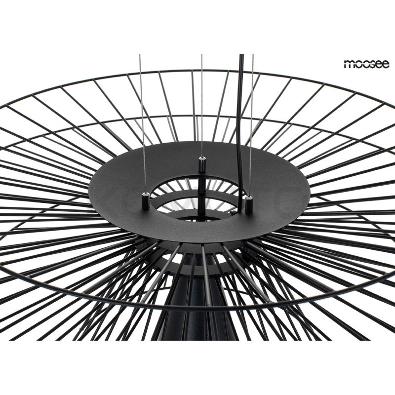 Lampa Wisząca geometryczna SESTO 250 czarna Lampa Wisząca geometryczna SESTO 250 czarna