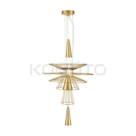 Lampa Wisząca geometryczna SUSSO SESTO 40 wys 250 złota