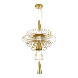 Lampa Wisząca geometryczna SUSSO SESTO 60 wys 245 złota