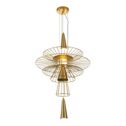 Lampa Wisząca geometryczna SUSSO SESTO 60 wys 245 złota