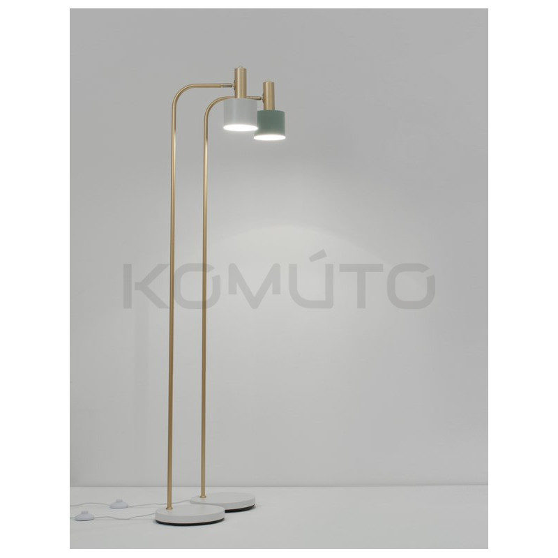 Lampa podłogowa Maxim zielono złota 165