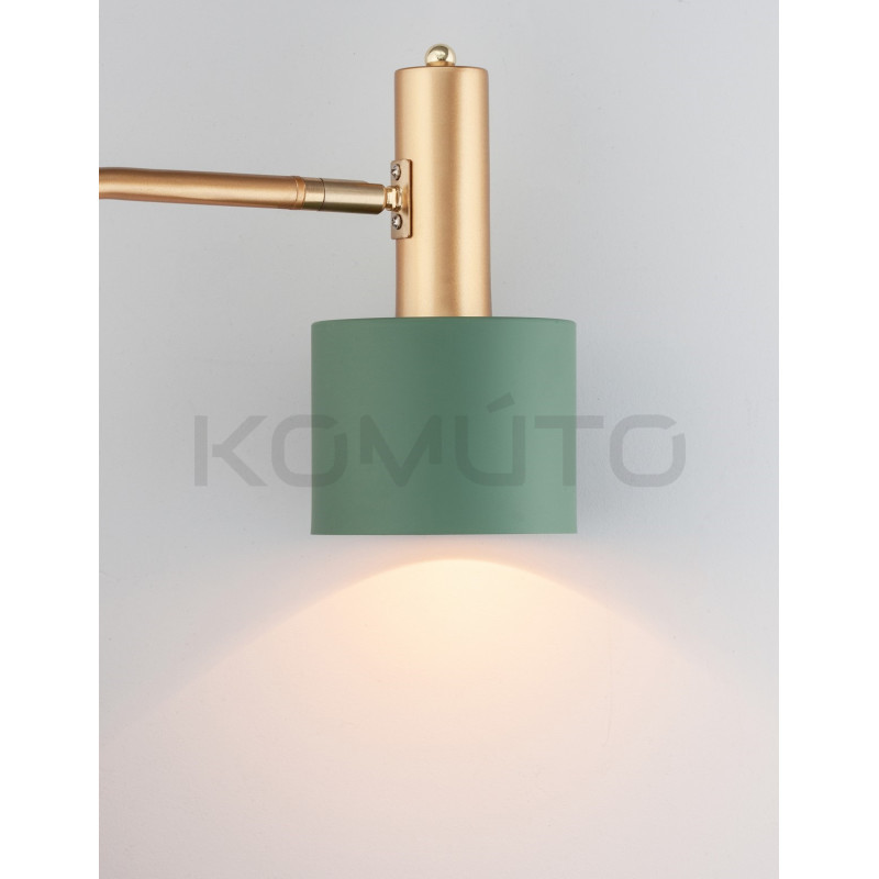 Lampa podłogowa Maxim zielono złota 165