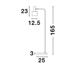 Lampa podłogowa Maxim zielono złota 165