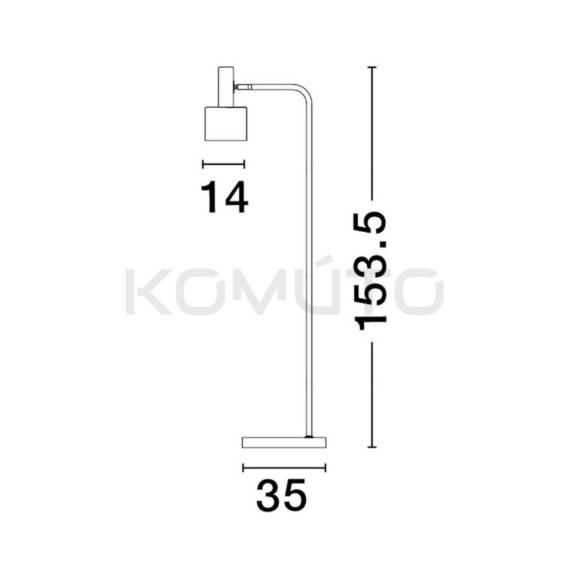 Lampa podłogowa Maxim czarno złota 153