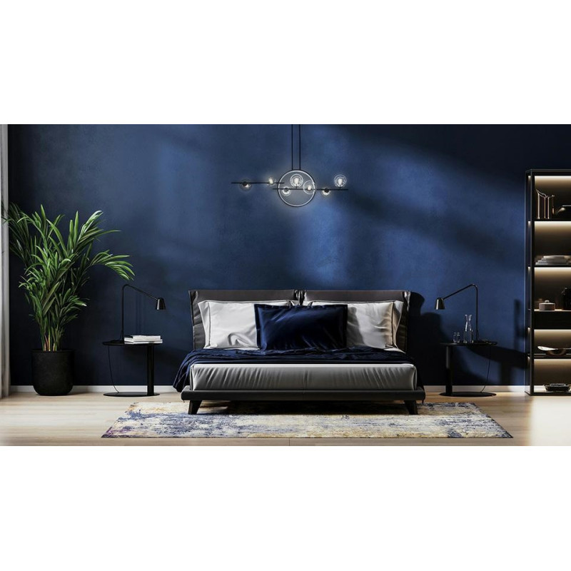 Nowoczesna Lampa wisząca ALURE LINE TWIN 90 pozioma czarna Nowoczesna Lampa wisząca ALURE LINE TWIN 90 pozioma czarna