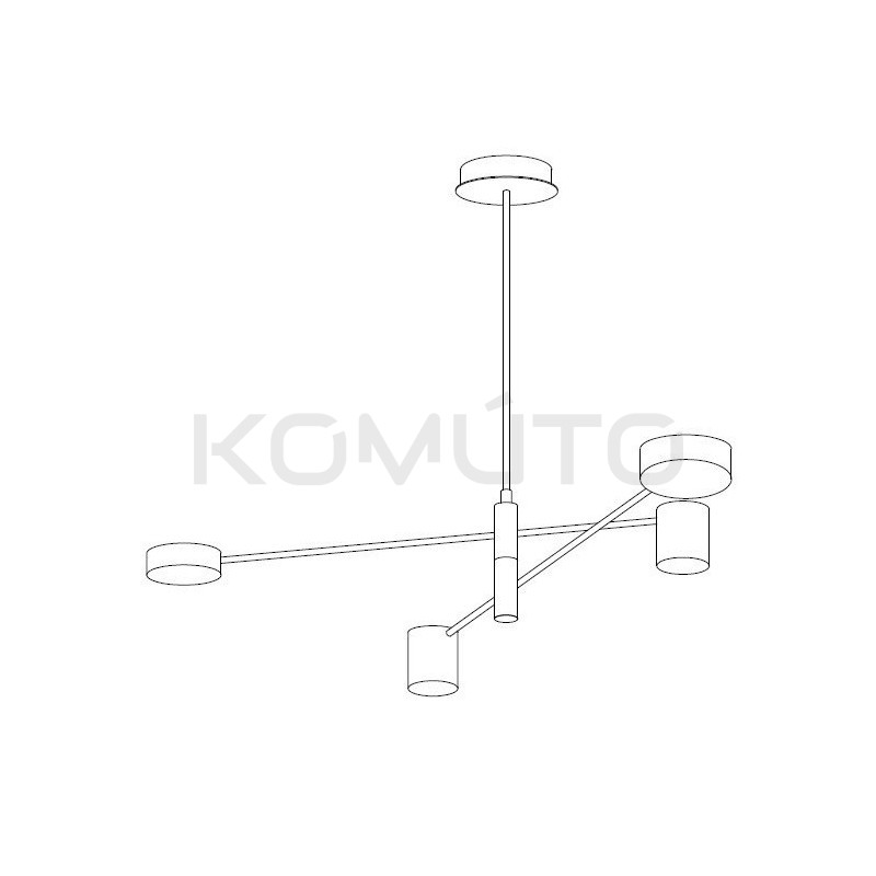 LAMPA WISZĄCA geometryczna  CLEX  4 czarna nowoczesna LAMPA WISZĄCA geometryczna  CLEX  4 czarna nowoczesna