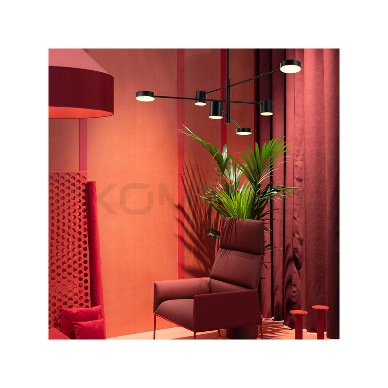 LAMPA WISZĄCA geometryczna  CLEX  6 czarna 100 LAMPA WISZĄCA geometryczna  CLEX  6 czarna 100