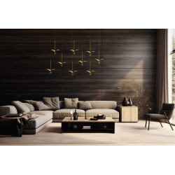 Lampa wisząca glamour GAVI A złota