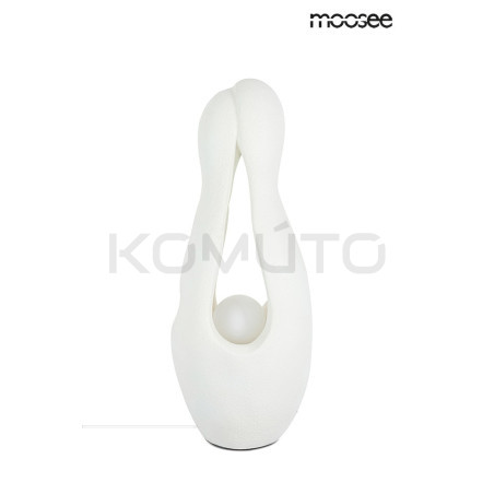 Lampa podłogowa MYKONOS rzeźba biała dekoracja