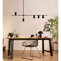 Lampa wisząca pozioma MODERNO 120 czarna nad wyspę Lampa wisząca pozioma MODERNO 120 czarna nad wyspę